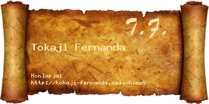 Tokaji Fernanda névjegykártya